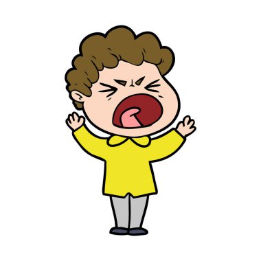 vektör çizim karikatür adam