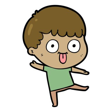 çizgi film çocuk vektör çizim