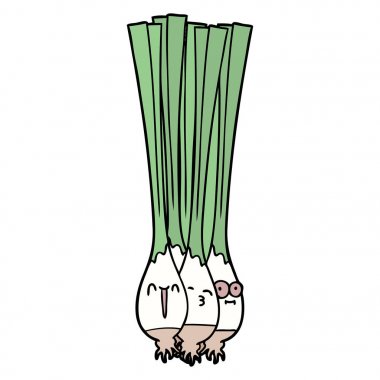 vektör çizim karikatür soğan