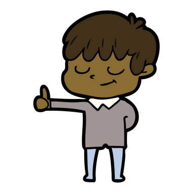 vektör çizim karikatür mutlu çocuk