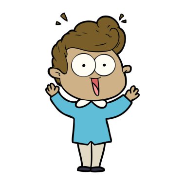 vektör çizim karikatür adam