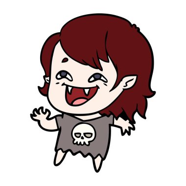 gülen vampir kız çizgi film