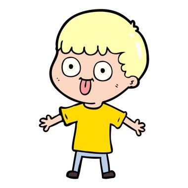  vektör çizim karikatür adam bakıyor