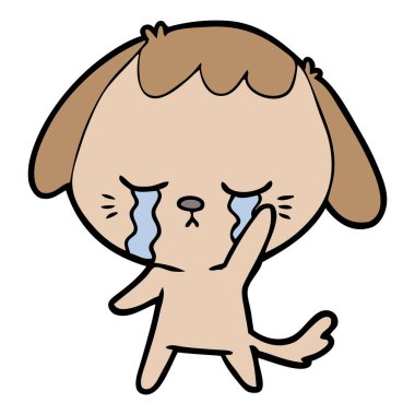 Çizgi film köpeğinin vektör çizimi