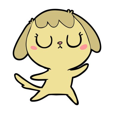 Çizgi film köpeğinin vektör çizimi