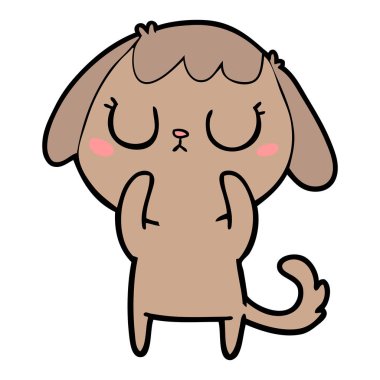 Çizgi film köpeğinin vektör çizimi