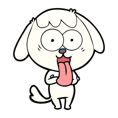 Çizgi film köpeğinin vektör çizimi