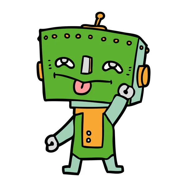 Ilustración Vectorial Del Robot Dibujos Animados — Archivo Imágenes Vectoriales