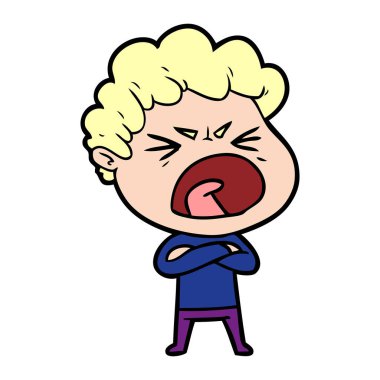 vektör çizim karikatür adam