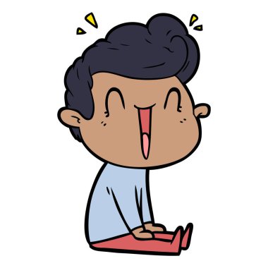 vektör çizim karikatür adam