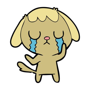 Çizgi film köpeğinin vektör çizimi