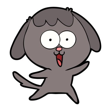 Çizgi film köpeğinin vektör çizimi