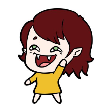 gülen vampir kız çizgi film