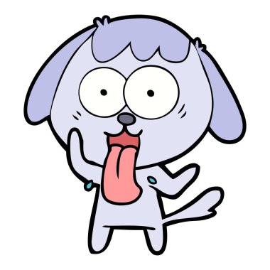 Çizgi film köpeğinin vektör çizimi