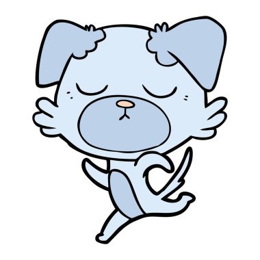 Çizgi film köpeğinin vektör çizimi