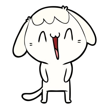 Çizgi film köpeğinin vektör çizimi