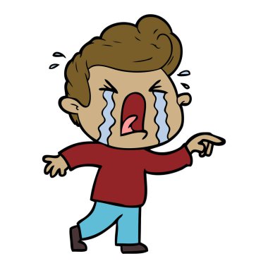 vektör çizim karikatür adam