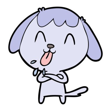 Çizgi film köpeğinin vektör çizimi