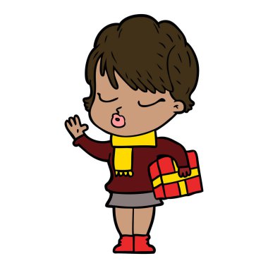 çizgi film gözleri kadınla kapat