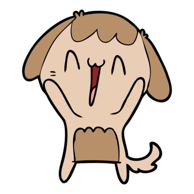 Çizgi film köpeğinin vektör çizimi