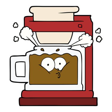 Buharlı sıcak kahve kabı