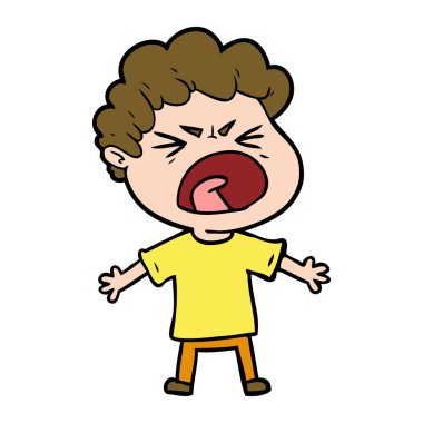 vektör çizim karikatür adam