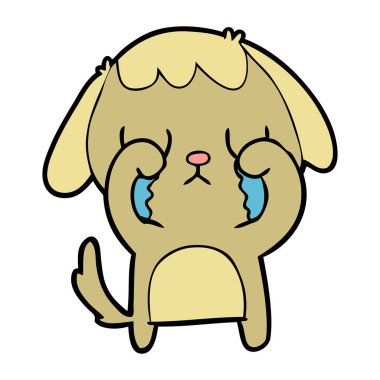 Çizgi film köpeğinin vektör çizimi