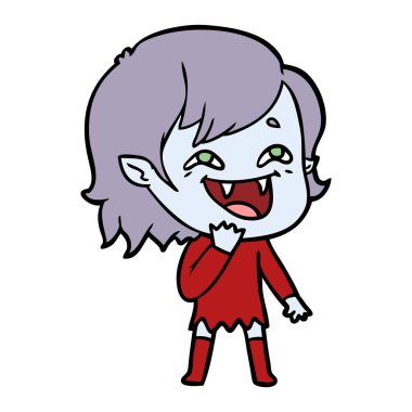 gülen vampir kız çizgi film