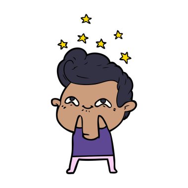 vektör çizim karikatür adam