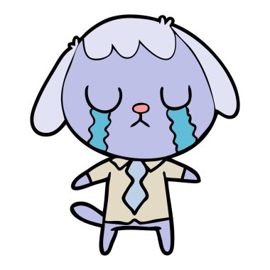 Çizgi film köpeğinin vektör çizimi