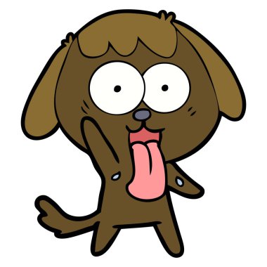 Çizgi film köpeğinin vektör çizimi