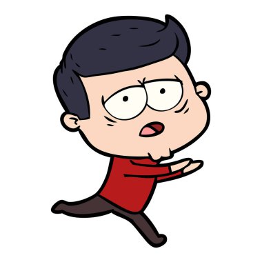 vektör çizim karikatür adam