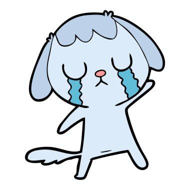 Çizgi film köpeğinin vektör çizimi