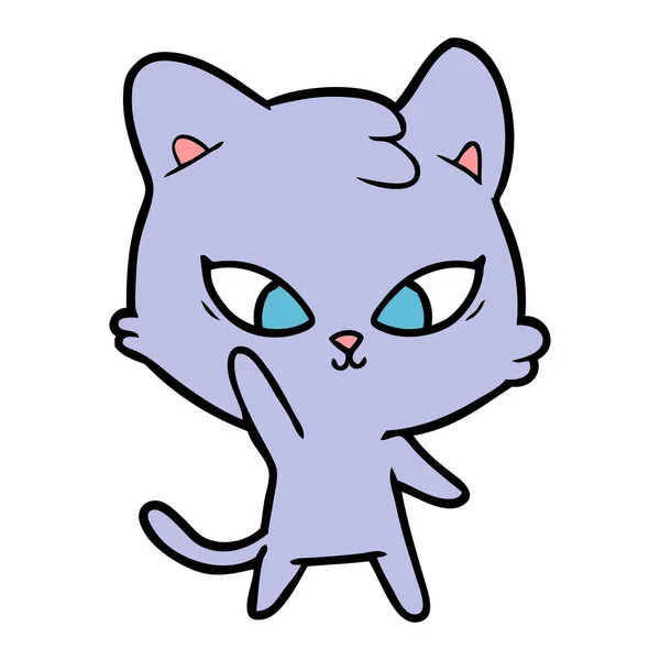Desenho animado bonito kawaii gato fofo imagem vetorial de lineartestpilot©  248349958