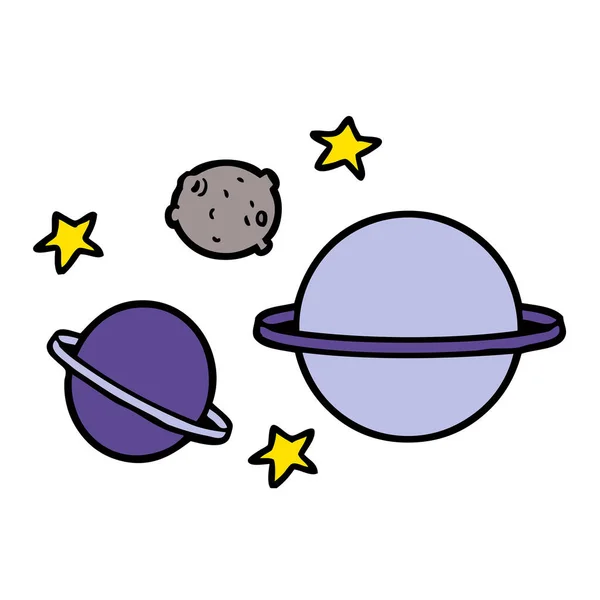 Ilustracja Wektorowa Cartoon Planet — Wektor stockowy