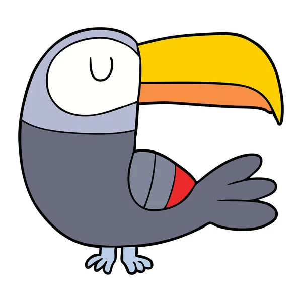 Illustration Vectorielle Dessin Animé Toucan — Image vectorielle