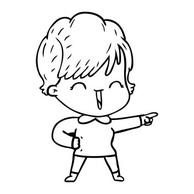  vektör çizim karikatür komik kadın