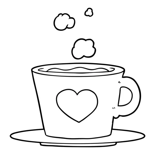 Прекрасная Чашка Кофе — стоковый вектор