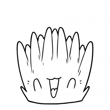 Çizgi film bitkisinin vektör çizimi