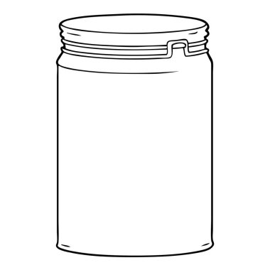 vektör çizim karikatür Cam Kavanoz