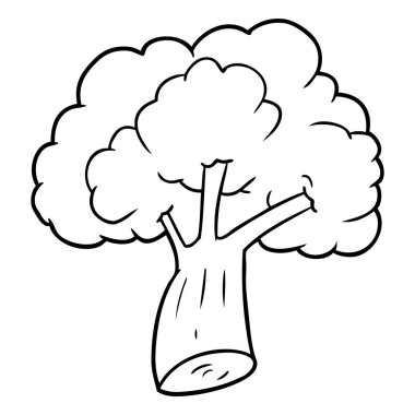 vektör çizim karikatür brokoli