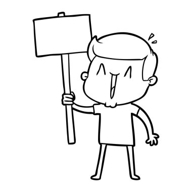 vektör çizim karikatür adam