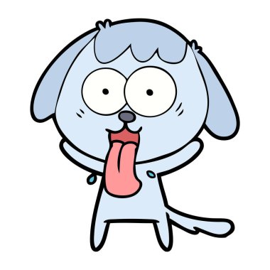 Çizgi film köpeğinin vektör çizimi