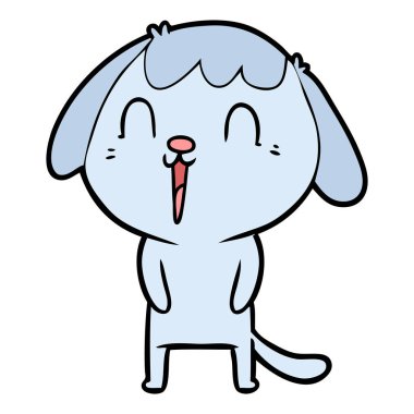 Çizgi film köpeğinin vektör çizimi