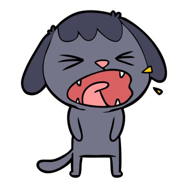 Çizgi film köpeğinin vektör çizimi