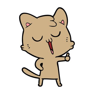  vektör çizim karikatür kedi şarkı