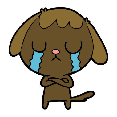 Çizgi film köpeğinin vektör çizimi