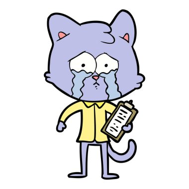 Çizgi film kedisinin vektör çizimi