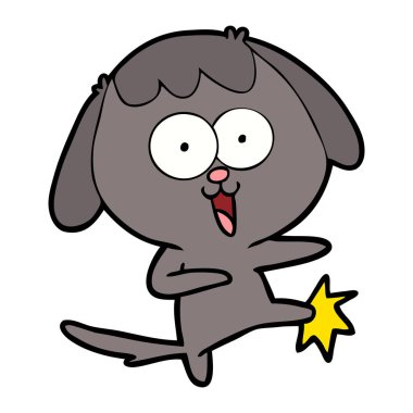 Çizgi film köpeğinin vektör çizimi