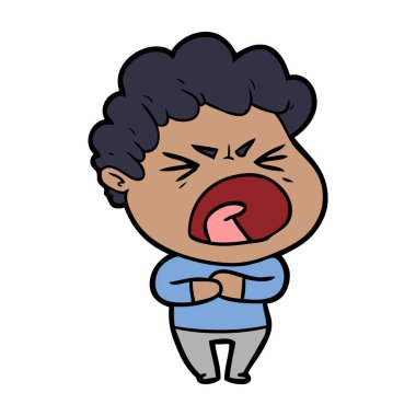 vektör çizim karikatür adam